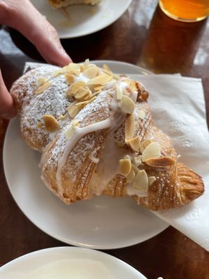 almond croissant   at Vegan Danish Bakery in Toronto
