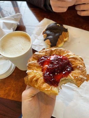 Raspberry danish  at Vegan Danish Bakery in Toronto