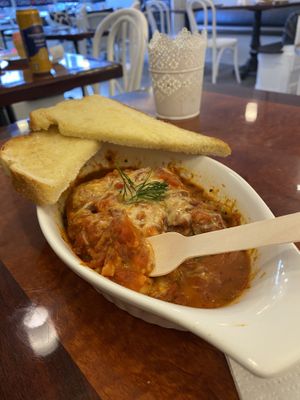 Vegan lasagna   at Vegan Danish Bakery in Toronto