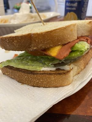 BLT Sandwich   at Vegan Danish Bakery in Toronto