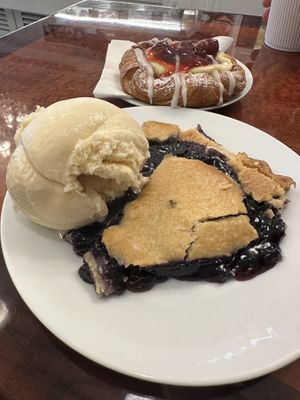Blueberry pie (got a little squished, but it was absolutely delicious!)  at Vegan Danish Bakery in Toronto