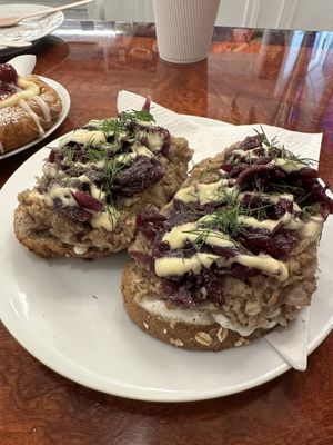 Danish Pate sandwich   at Vegan Danish Bakery in Toronto