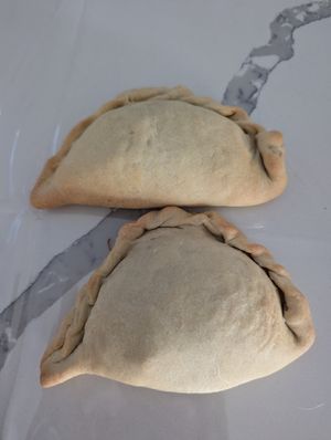 Empanadas at Vegan Danish Bakery in Toronto