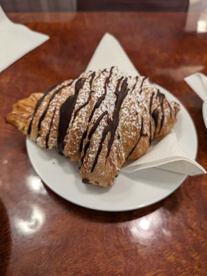 Chocolate croissant at Vegan Danish Bakery in Toronto