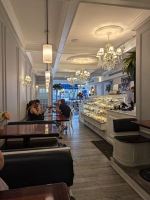 Inside the store at Vegan Danish Bakery in Toronto