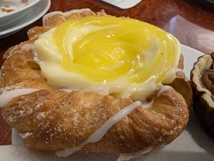 Lemon cheeze danish at Vegan Danish Bakery in Toronto