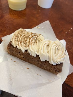 Carrot cake   at Vegan Danish Bakery in Toronto