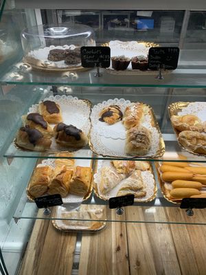 Dessert Case at Vegan Danish Bakery in Toronto