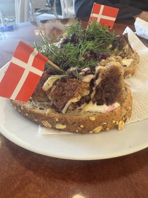 Danish pâté sandwich   at Vegan Danish Bakery in Toronto