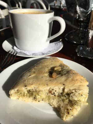 Pesto scone  at Vegan Danish Bakery in Toronto