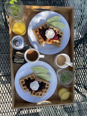 Waffles 😍  at Sundogs Bed and Breakfast in Shepherdstown