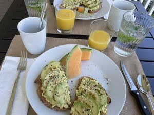 Tofu “egg” salad  at Sundogs Bed and Breakfast in Shepherdstown