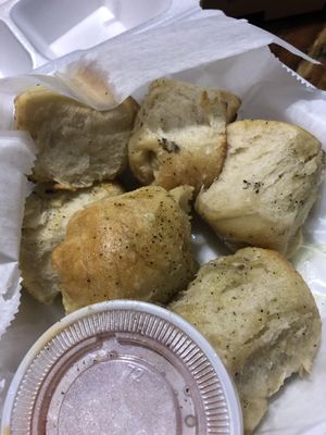 Garlic knots   at Bodacious Bakehouse in Virginia Beach