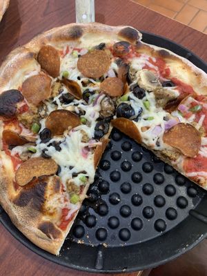 Supreme pizza  at Bodacious Bakehouse in Virginia Beach