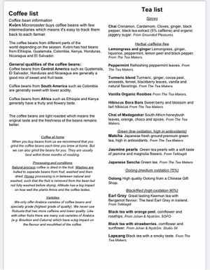 wonderful tea selection  at Kaffi Laekur in Reykjavik