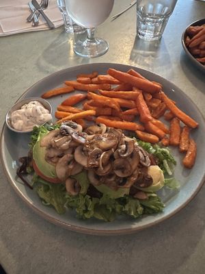 Vegan sandwich, no bun  at Kaffi Laekur in Reykjavik