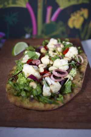 Cauliflower on fresh sourdough at Kaffi Laekur in Reykjavik