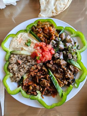 Vegan Platter at Nour Lebanese Cuisine in Bethel
