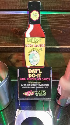 Hot sauce at Tijuana Flats in West Melbourne