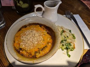 Puy lentil cottage pie at The Snow Goose in Inverness
