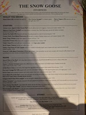 August 2025 at The Snow Goose in Inverness