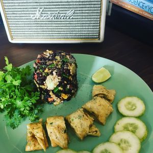 Vegetable fried rice with egg at AIRbarre Cafe in Phuket