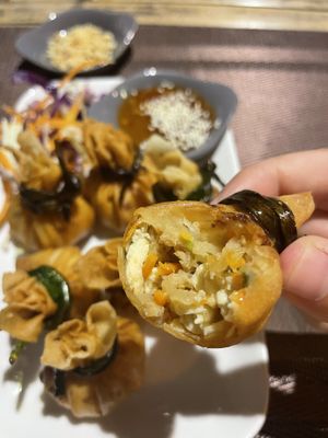 Money bag - a bit oily   at Taste From Heaven in Koh Phangan