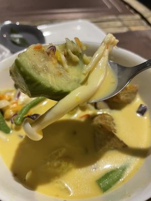 Lots of veg   at Taste From Heaven in Koh Phangan