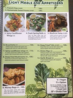 Menu 2023  at Taste From Heaven in Koh Phangan