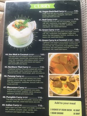 Menu 2023  at Taste From Heaven in Koh Phangan