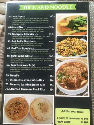 Menu 2023  at Taste From Heaven in Koh Phangan