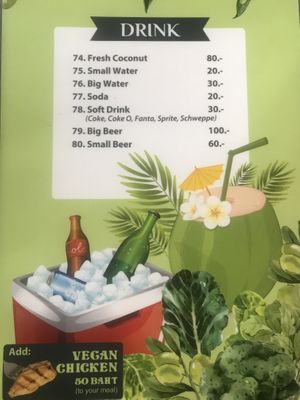 Menu 2023  at Taste From Heaven in Koh Phangan
