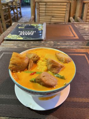 Duck is great and nice and hot - that’s all the pieces that are in there   at Taste From Heaven in Koh Phangan