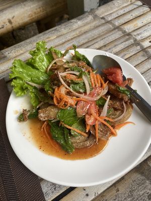 Fried chicken salad  at Taste From Heaven in Koh Phangan
