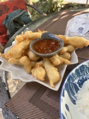 fried mushrooms   at Taste From Heaven in Koh Phangan