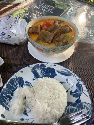 red duck curry vegan   at Taste From Heaven in Koh Phangan