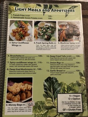 menu   at Taste From Heaven in Koh Phangan