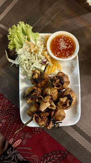 Extremely delicious money bags  at Taste From Heaven in Koh Phangan