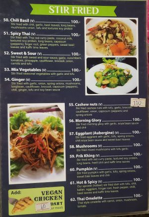 Menu Dec 2024 page 5 at Taste From Heaven in Koh Phangan