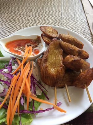 Satay mushrooms at Taste From Heaven in Koh Phangan