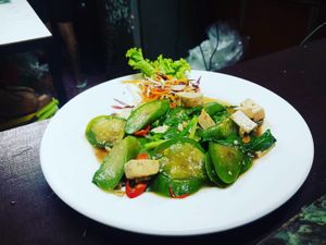 Stir-fried eggplant  at Taste From Heaven in Koh Phangan