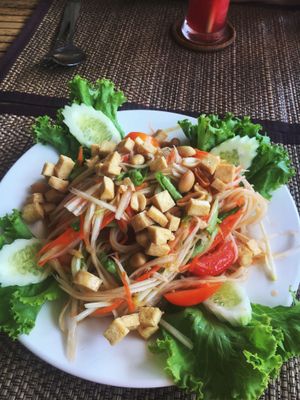 Papaya salad  at Taste From Heaven in Koh Phangan