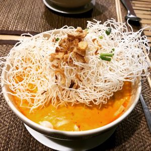 Vegan Khao Soi (Rice Noodles) 130 baht  at Taste From Heaven in Koh Phangan