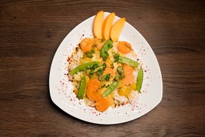 Sometimes they serve a vegan Curry. at Bauchgfui in Berchtesgaden