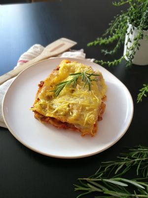 Vegan lasagne at Lento in Hasselt