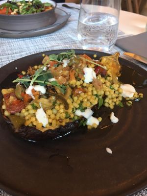 Stuffed aubergine  at Lento in Hasselt