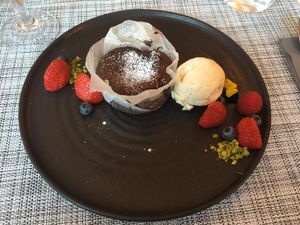 Wonderful dessert! at Lento in Hasselt