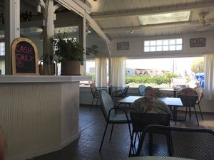 The restaurant  at Copa Cabana in Patmos