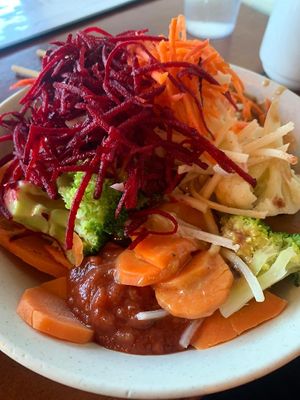 Mexi bowl with Daiya cheese  at The Naam in Vancouver