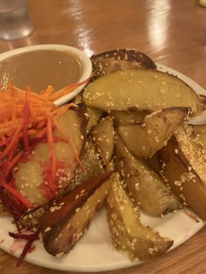 Sesame Fries  at The Naam in Vancouver